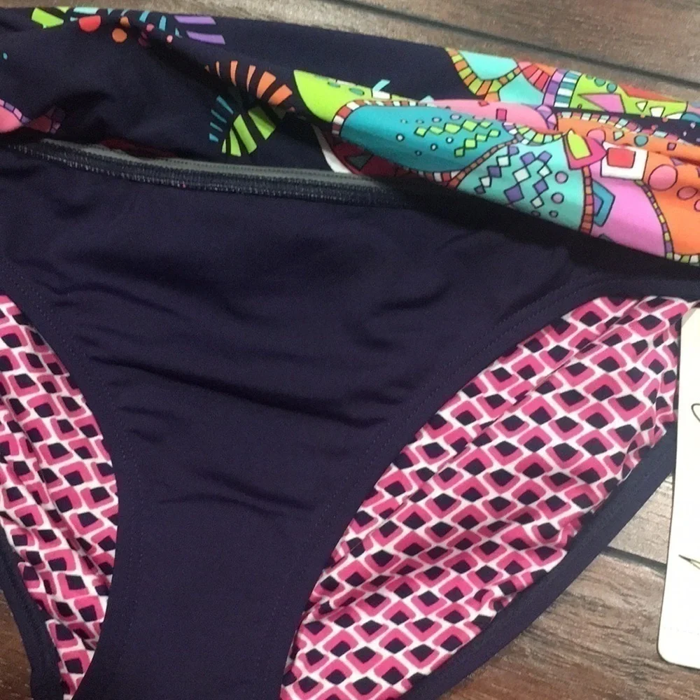 NWT Anne Cole signature Flower  bottom swim